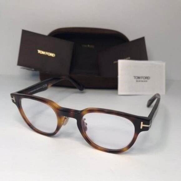 💯 Original Tom Ford FT5783-D-B 053 Men's Blonde Havana Frame Eyeglasses - Picture 7 of 9